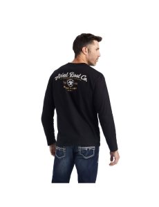 T Shirts Ariat Catégories Crest Noir | 073618VBL