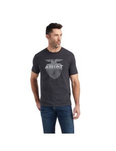 T Shirts Ariat Diamond Shield Grise | 862953VDY