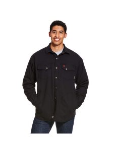 Vestes Ariat FR Rig Shirt Noir | 168423OQS