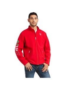 Vestes Ariat New Team Softshell MEXICO Rouge | 362781PCE