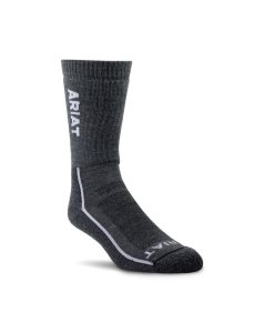 Vêtements De Travail Ariat Heavyweight Merino Laine Steel Embout Performance Travail Socks Grise | 763910ULO