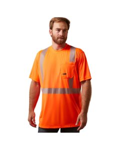 Vêtements De Travail Ariat Rebar Hi-Vis ANSI T Shirts Orange | 942715EJT