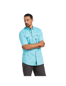 Vêtements De Travail Ariat Rebar Made Tough VentTEK DuraStretch Travail Shirts Multicolore | 210453RKC