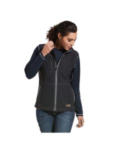 Vêtements De Travail Ariat Rebar Stretch Tela Softshell Vest Noir | 056173CNI