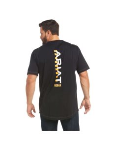 Vêtements De Travail Ariat Rebar Workman Logo T Shirts Noir | 560479ZTD