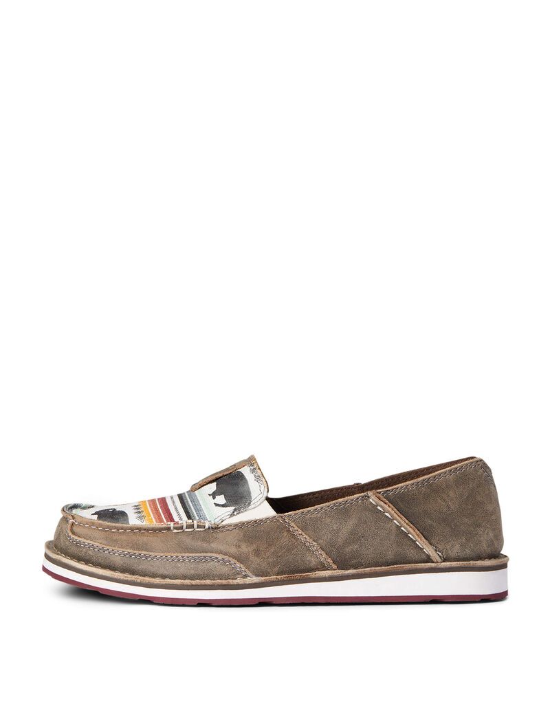 Baskets Ariat Cruiser Beige Grise Marron | 816032NMZ