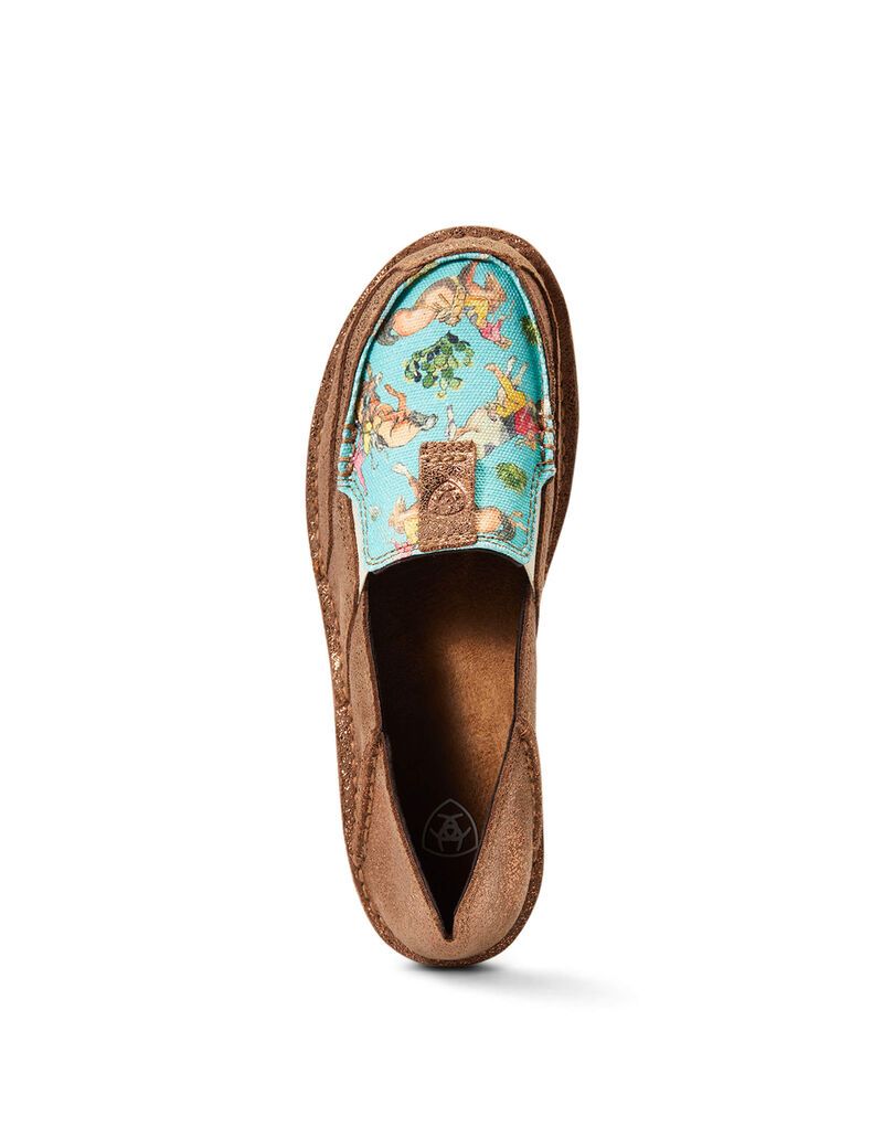 Baskets Ariat Cruiser Cuivre Metal Turquoise | 569037FPM