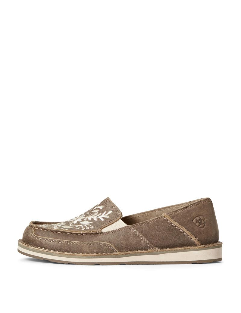 Baskets Ariat Cruiser Embroidered Marron | 684215JDM