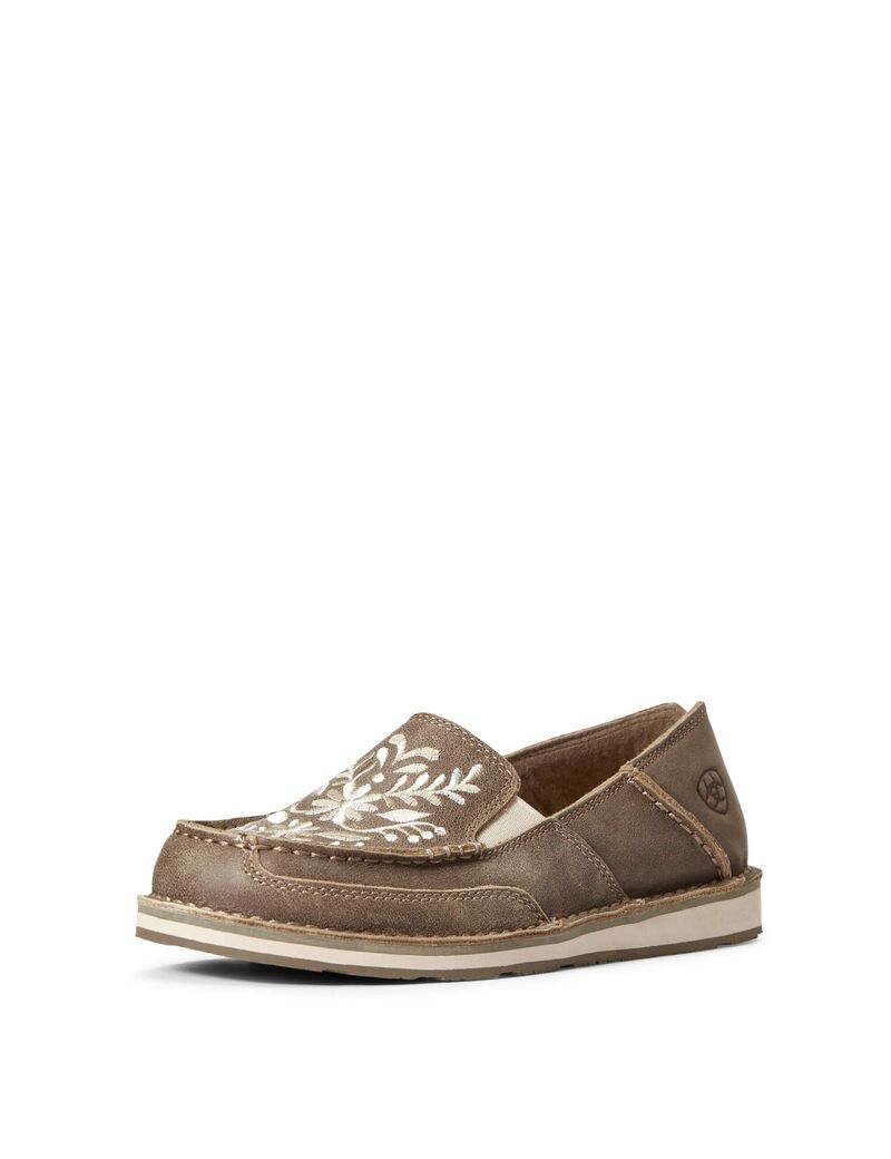 Baskets Ariat Cruiser Embroidered Marron | 684215JDM