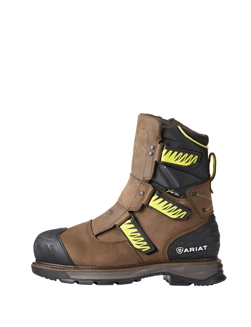 Bottes Imperméables Ariat Catalyst VX 8' MetGuard Composite Embout Travail Marron | 402687LNJ