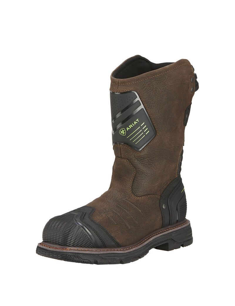 Bottes Imperméables Ariat Catalyst VX Travail Larges Square Embout Composite Embout Travail Marron | 507418MPI