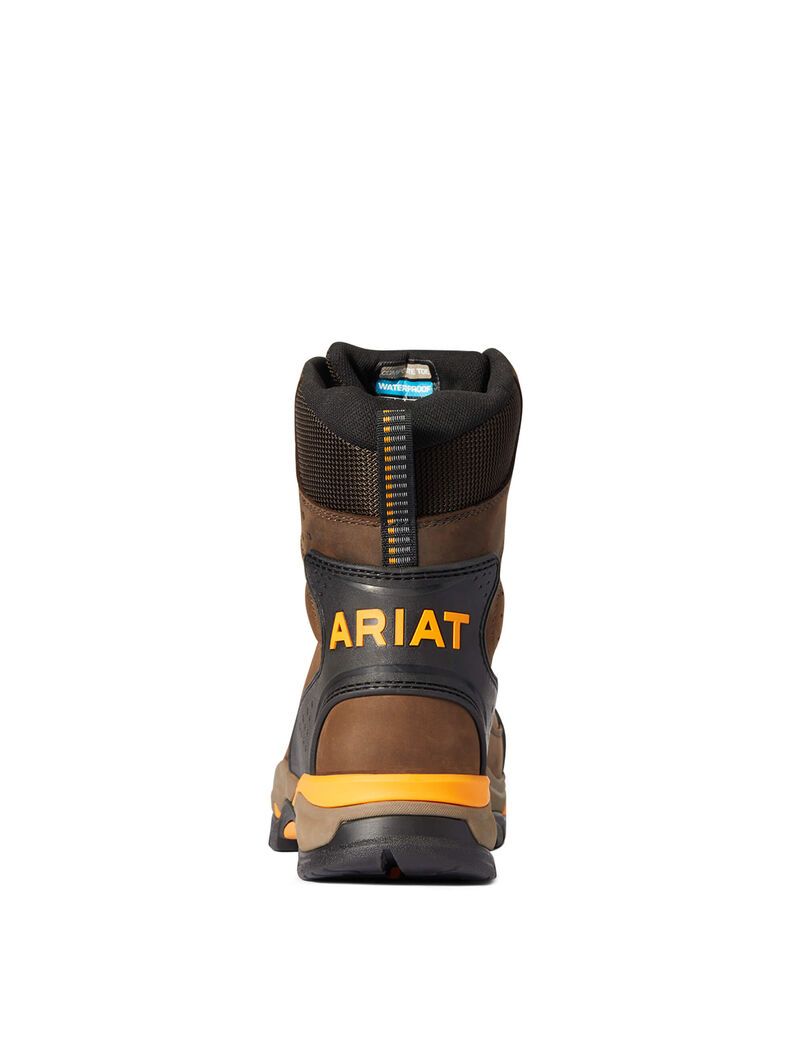 Bottes Imperméables Ariat Endeavor 8' Carbon Embout Travail Chocolat Marron | 720893RSB