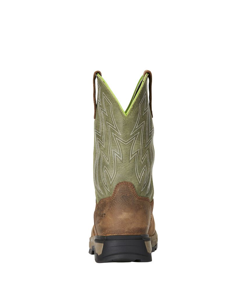 Bottes Imperméables Ariat Rebar Flex Western Composite Embout Travail Marron | 675280BLN