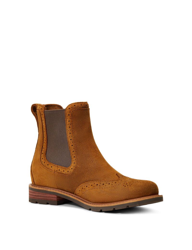 Bottes Imperméables Ariat Wexford Brogue Imperméables Orange | 381629KDH