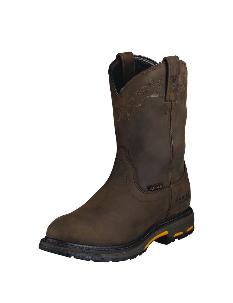 Bottes Imperméables Ariat WorkHog Travail Marron | 263985QMJ