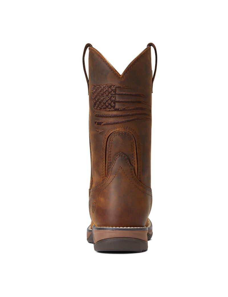 Bottes Western Ariat Anthem Patriot Imperméables Marron | 268791ULQ