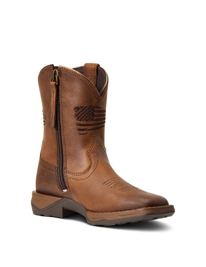 Bottes Western Ariat Anthem Patriot Marron | 037185HOL