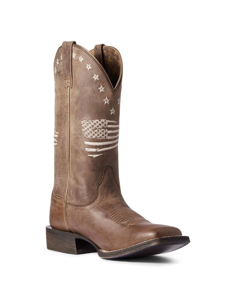 Bottes Western Ariat Circuit Patriot Marron | 964178LQK