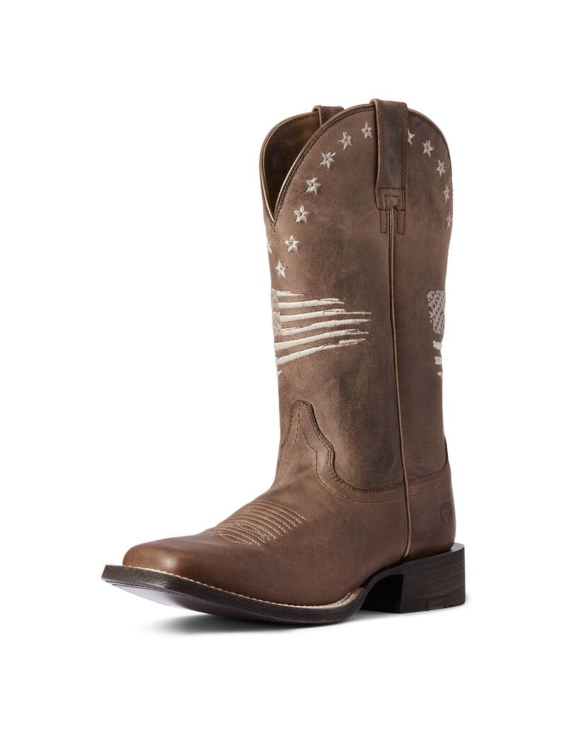 Bottes Western Ariat Circuit Patriot Marron | 964178LQK