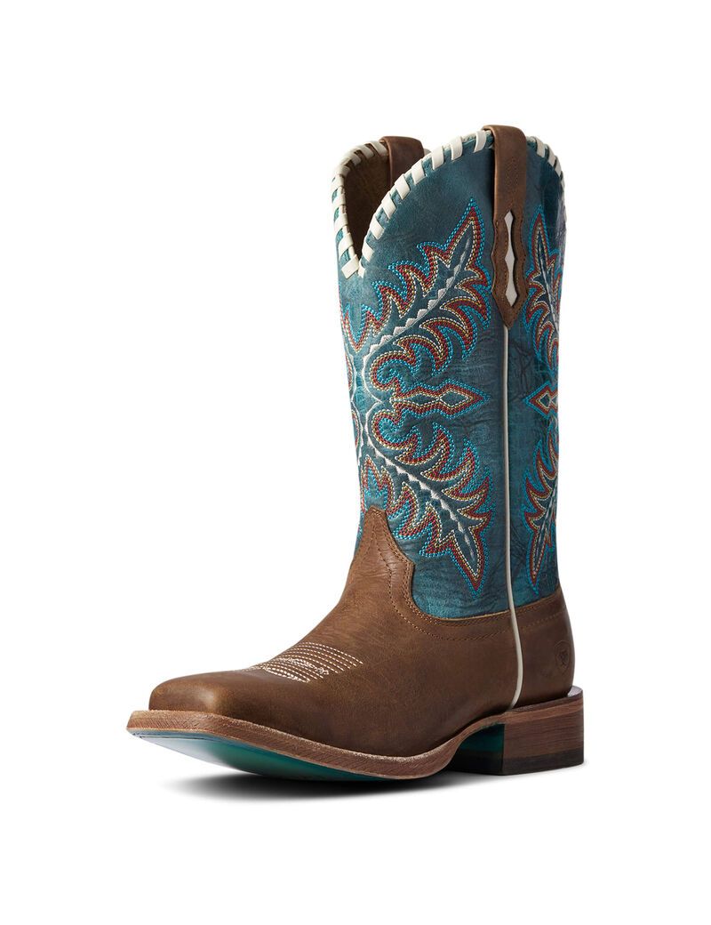 Bottes Western Ariat Eldora Beige Marron | 618904NYZ