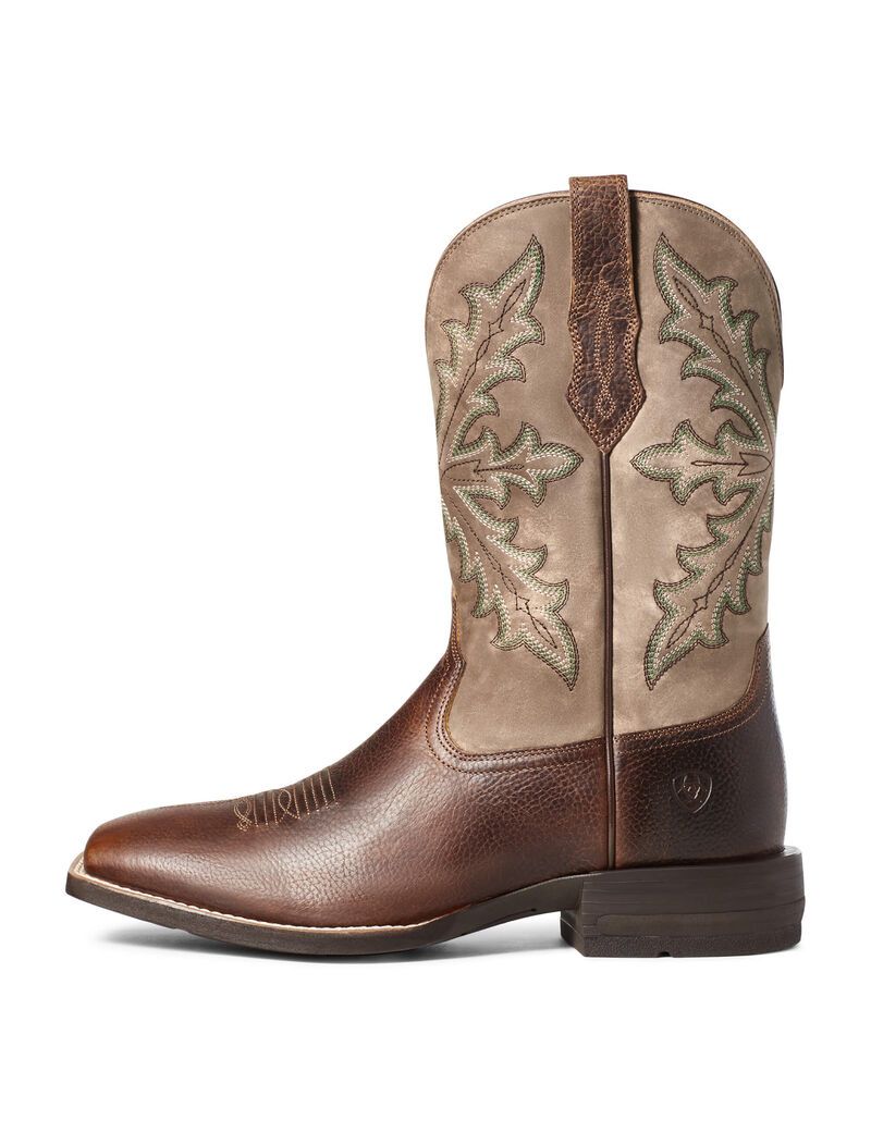 Bottes Western Ariat Qualifier Marron | 672190FPH