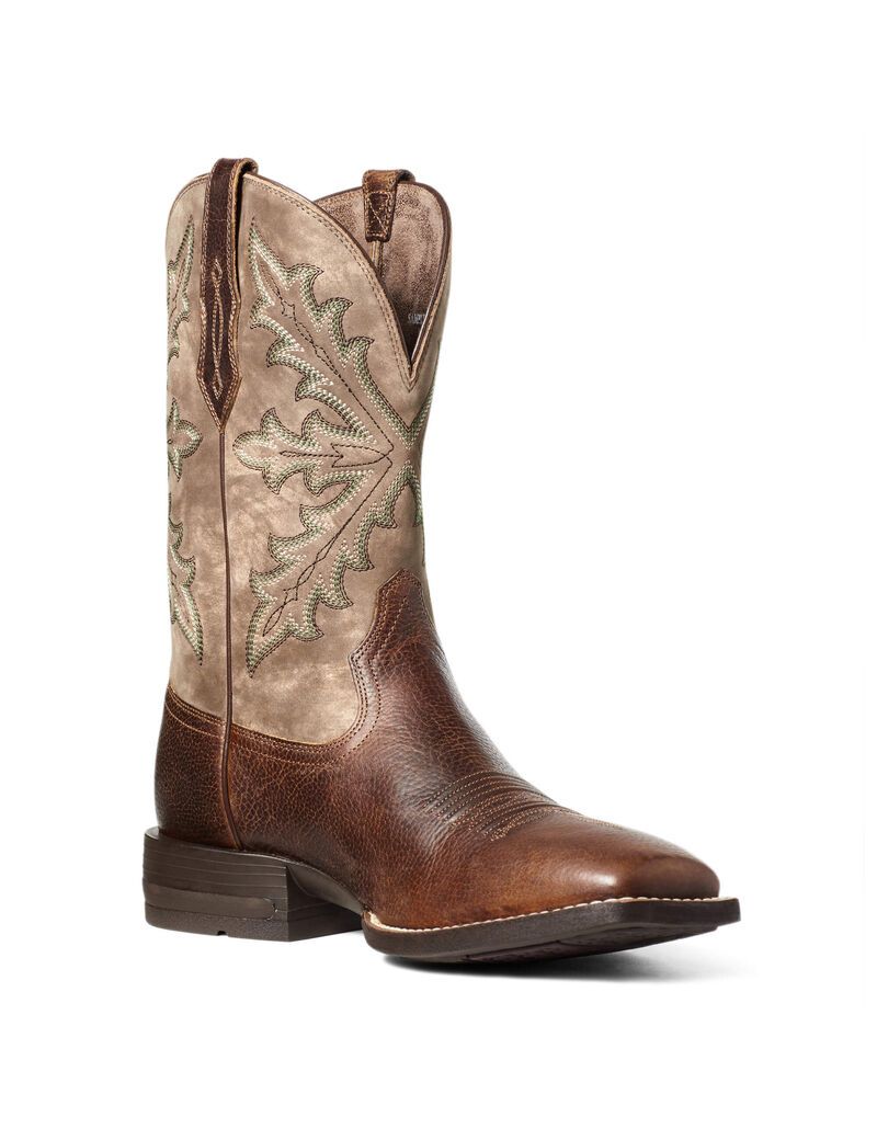 Bottes Western Ariat Qualifier Marron | 672190FPH