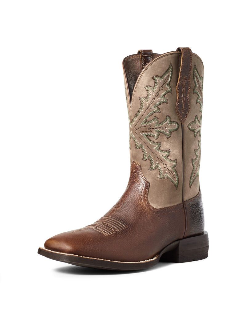 Bottes Western Ariat Qualifier Marron | 672190FPH