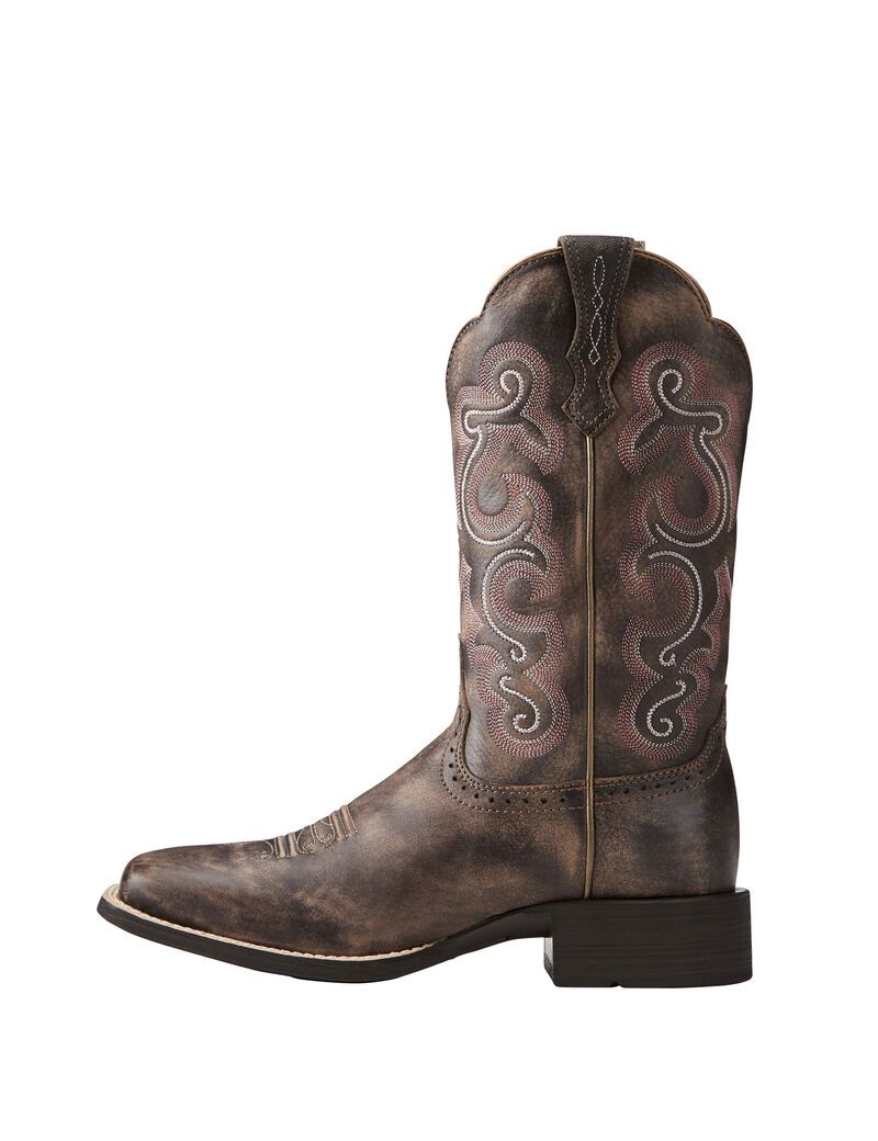 Bottes Western Ariat Quickdraw Chocolat | 642015ZUL