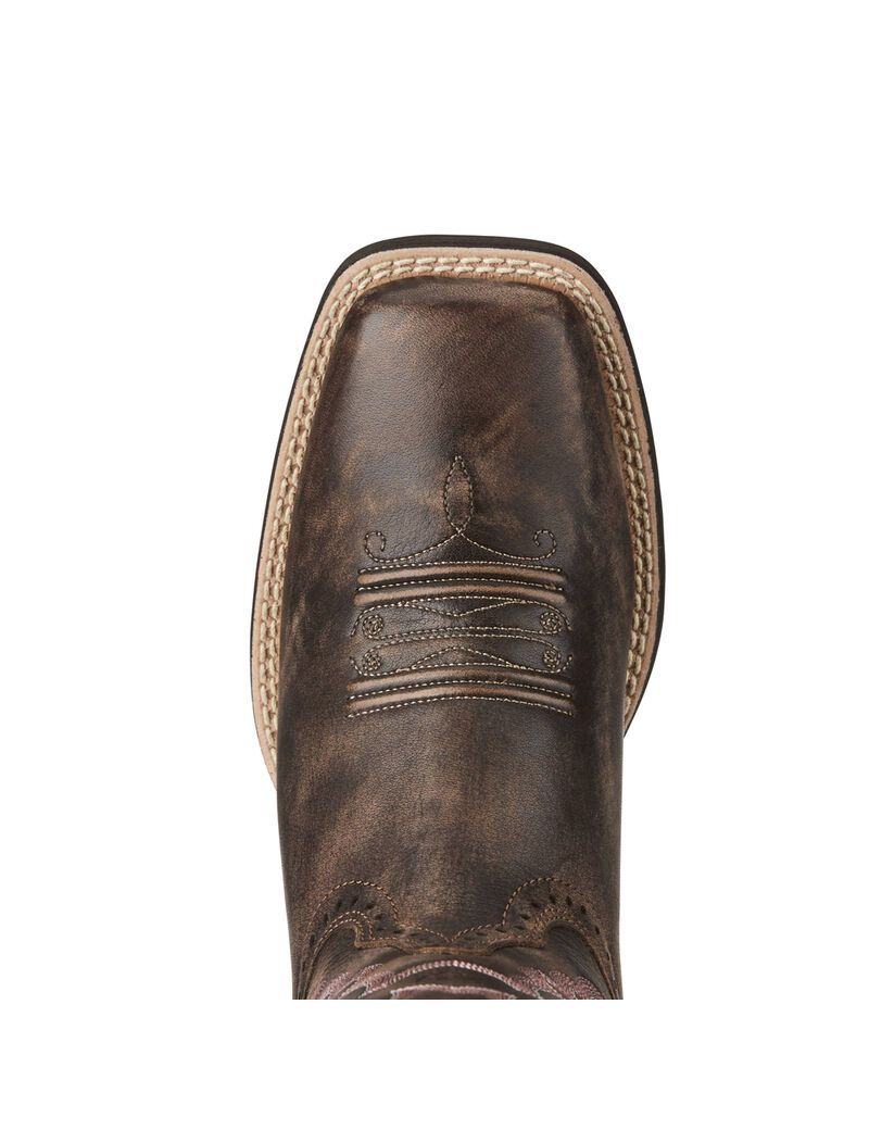 Bottes Western Ariat Quickdraw Chocolat | 642015ZUL