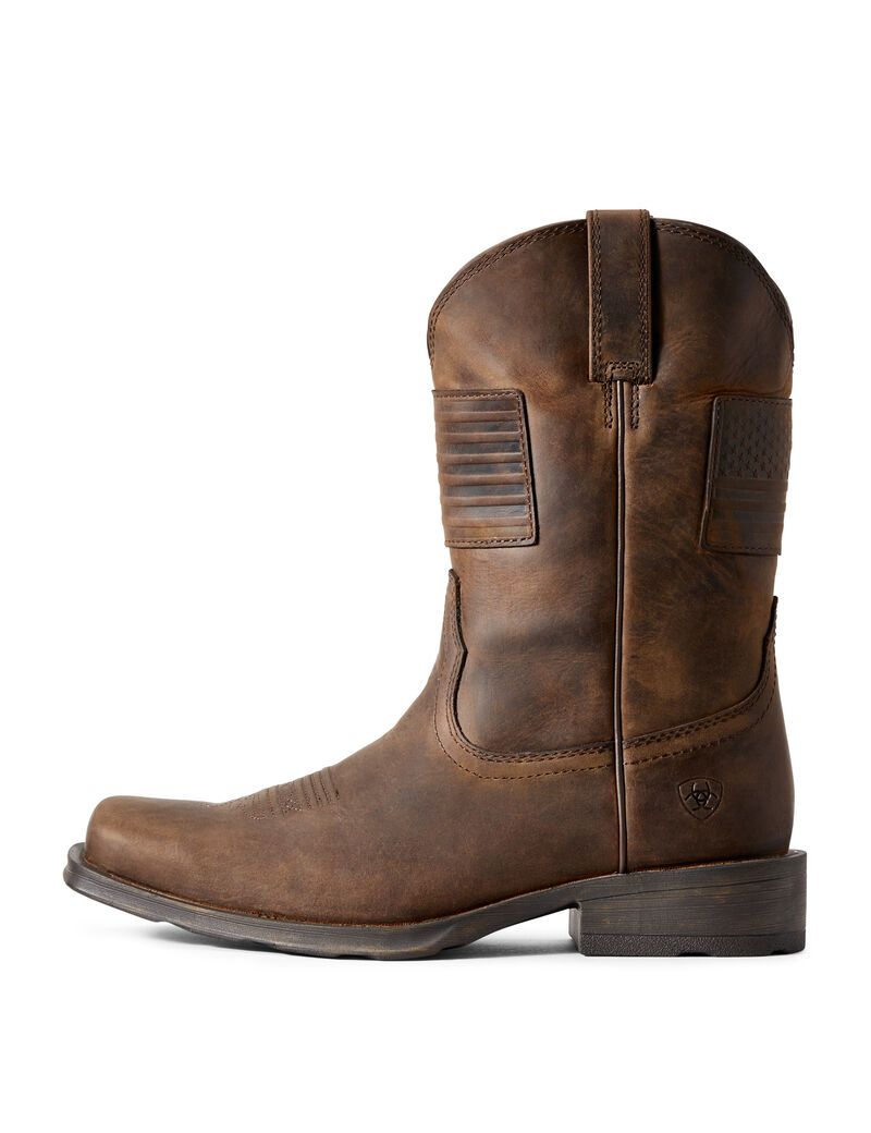 Bottes Western Ariat Rambler Patriot Marron | 063172SZR