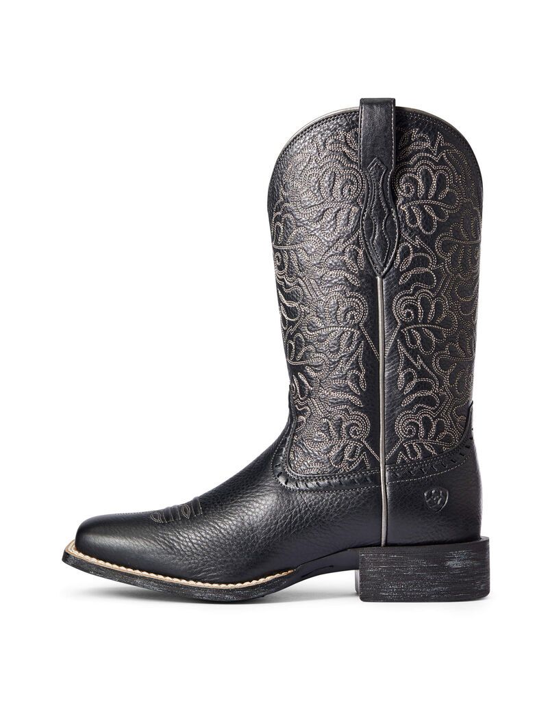 Bottes Western Ariat Round Up Remuda Noir | 342960RZU