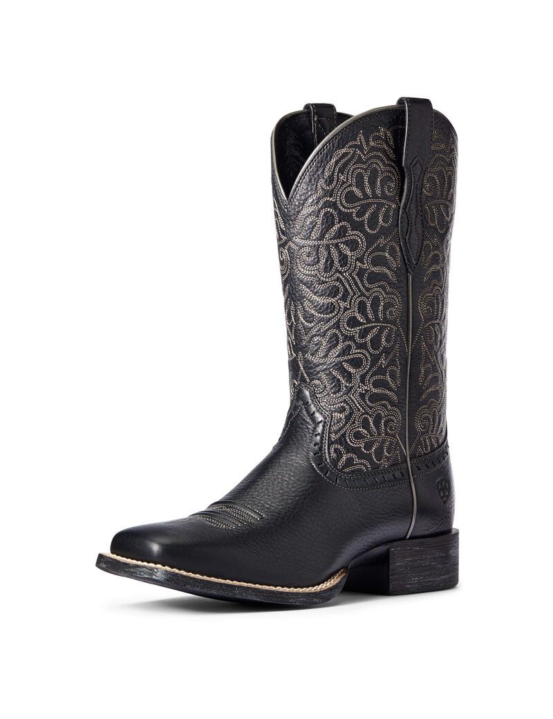 Bottes Western Ariat Round Up Remuda Noir | 342960RZU