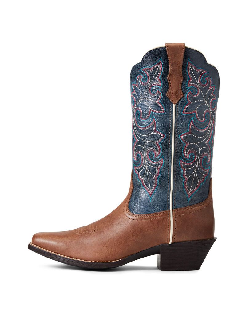 Bottes Western Ariat Round Up Square Embout Marron | 209845IJC