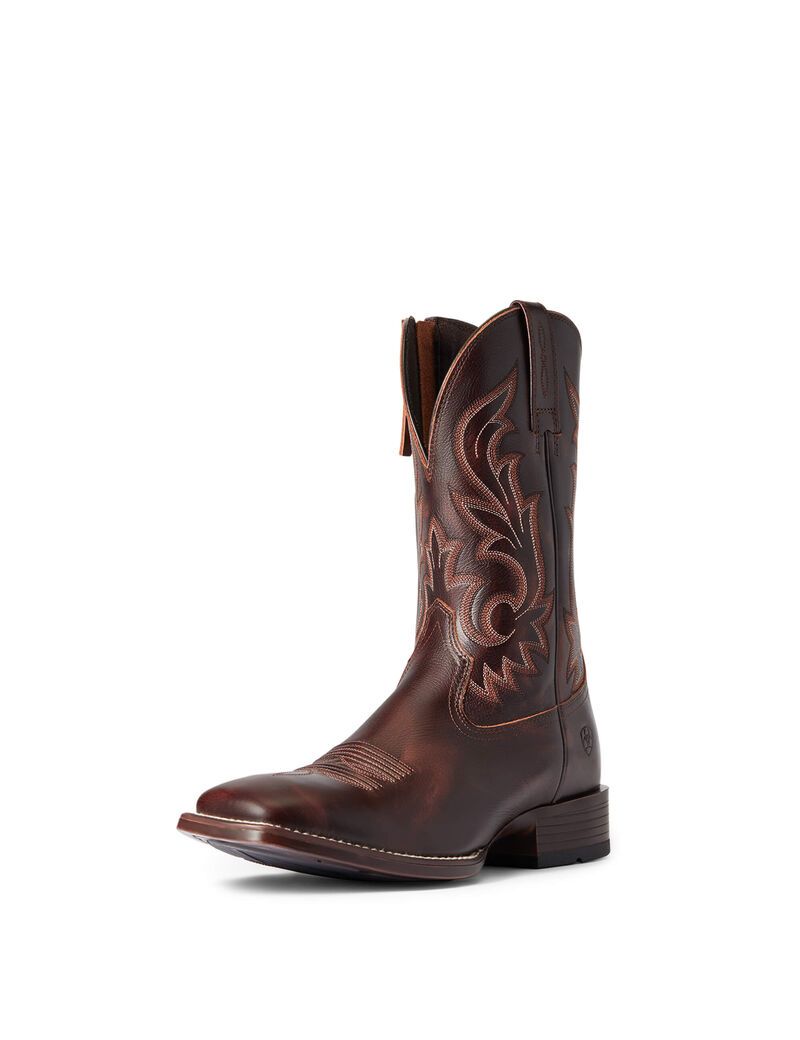 Bottes Western Ariat Slim Zip Ultra Rouge Marron | 961804WLQ