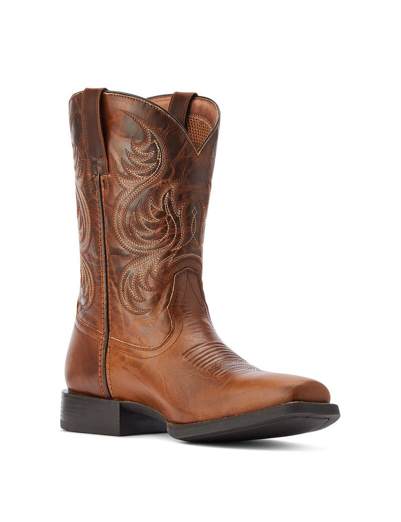 Bottes Western Ariat Sport Boss Man Marron | 189530DBO