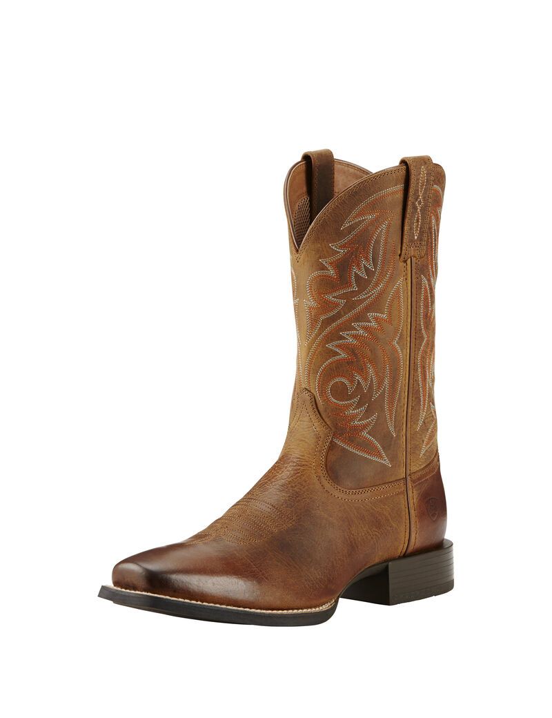 Bottes Western Ariat Sport Herdsman Marron | 327498HCK