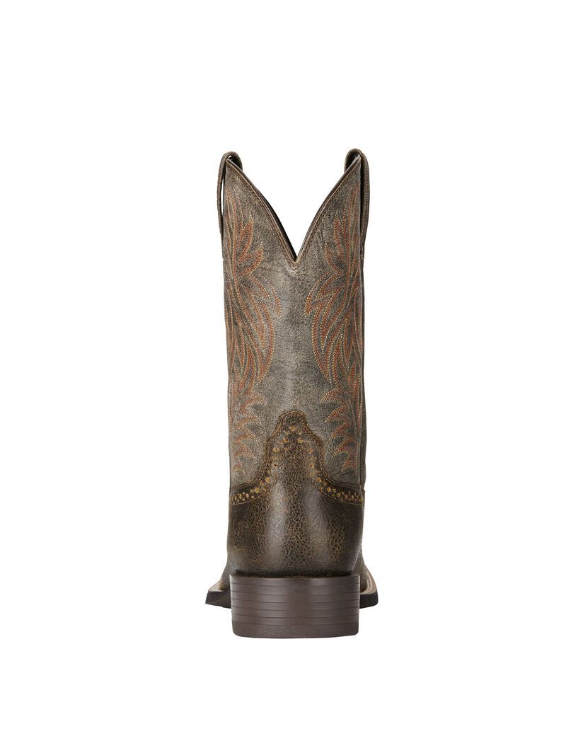 Bottes Western Ariat Sport Larges Square Embout Marron | 065219IXB