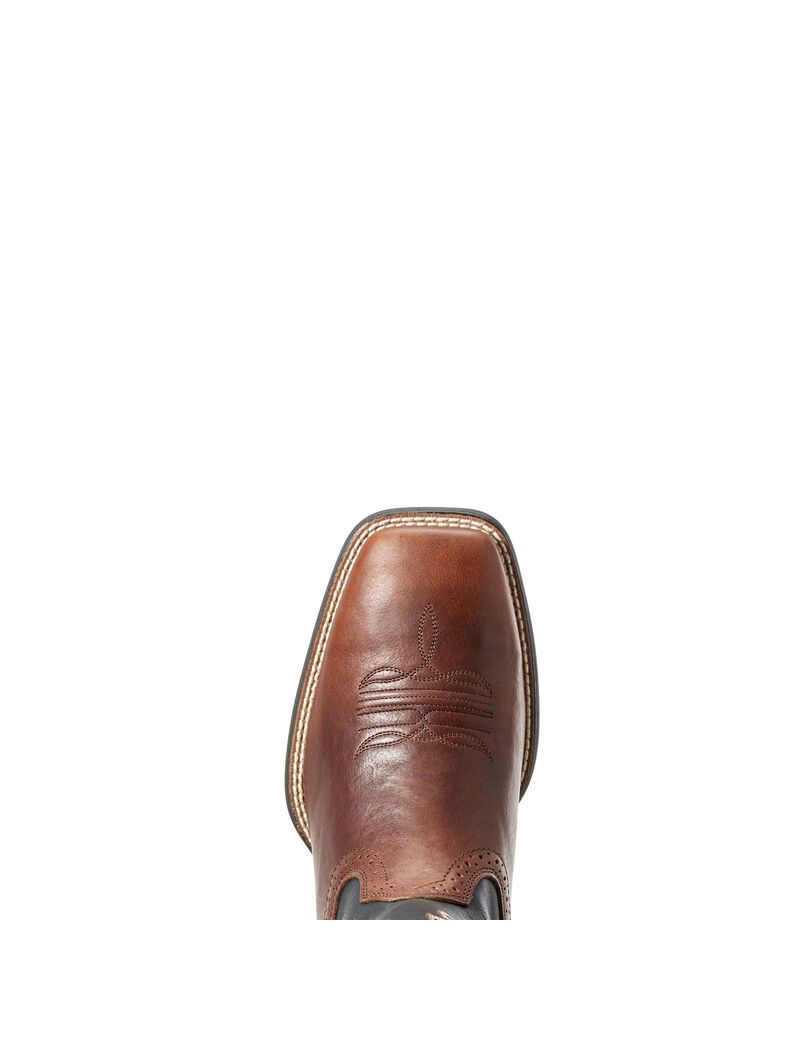 Bottes Western Ariat Sport Larges Square Embout Marron | 235180YID