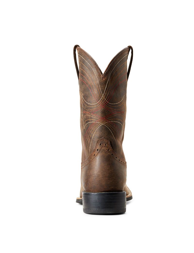 Bottes Western Ariat Sport Larges Square Embout Marron | 810794LHB