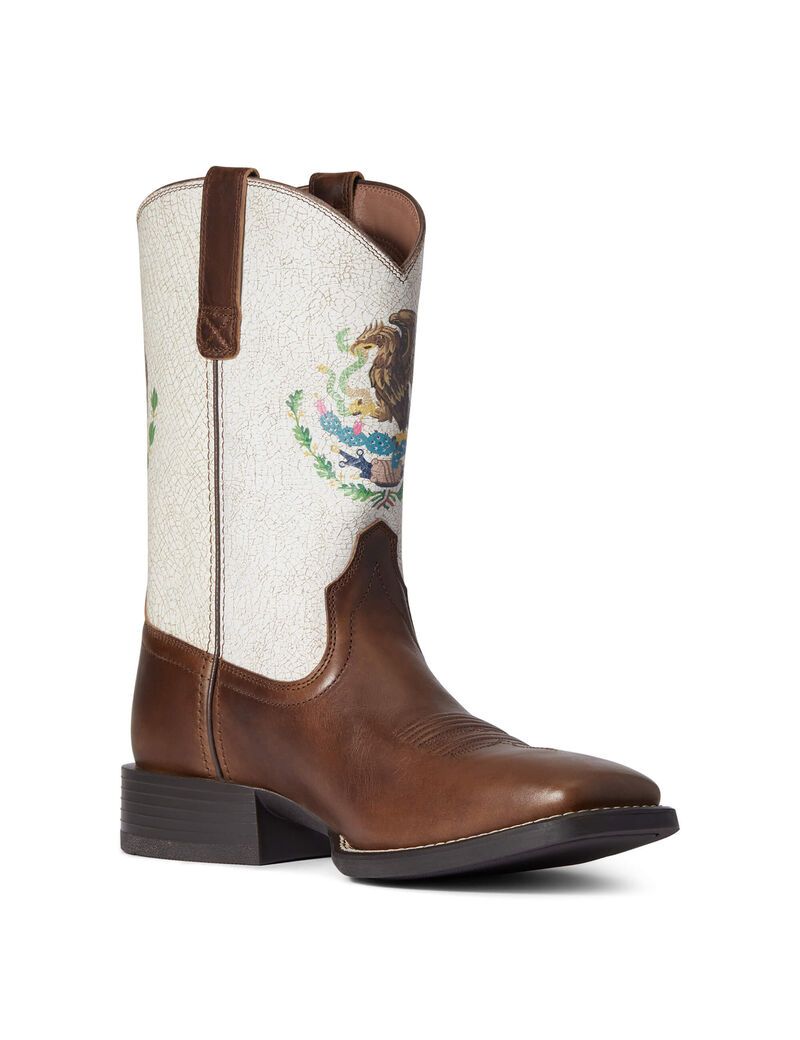 Bottes Western Ariat Sport Orgullo Mexicano Chocolat | 230541CJF