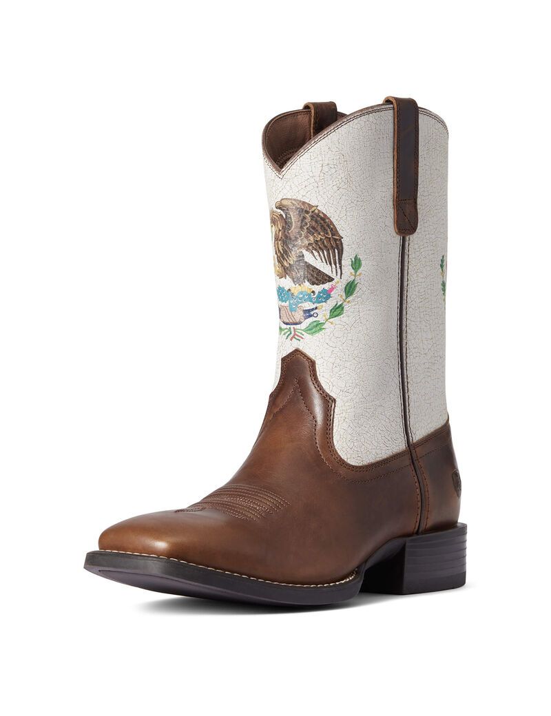 Bottes Western Ariat Sport Orgullo Mexicano Chocolat | 230541CJF