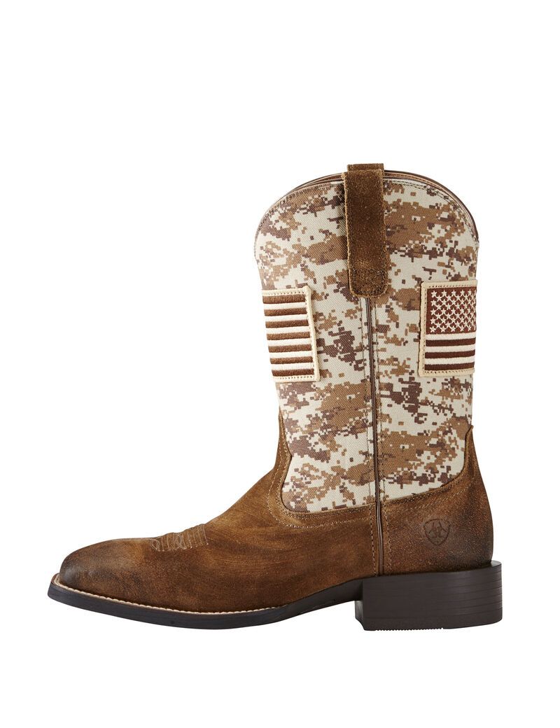 Bottes Western Ariat Sport Patriot Beige | 176438EMW