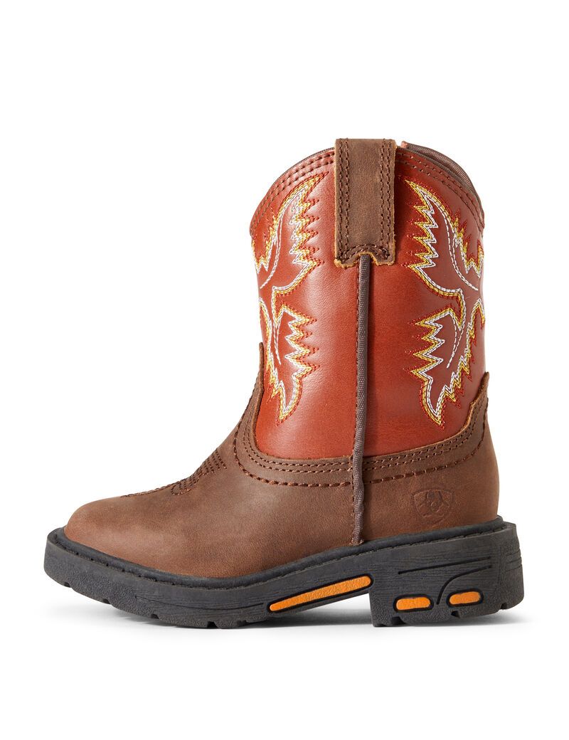 Bottes Western Ariat Stompers Chandler Workhog Marron | 320784ZJD