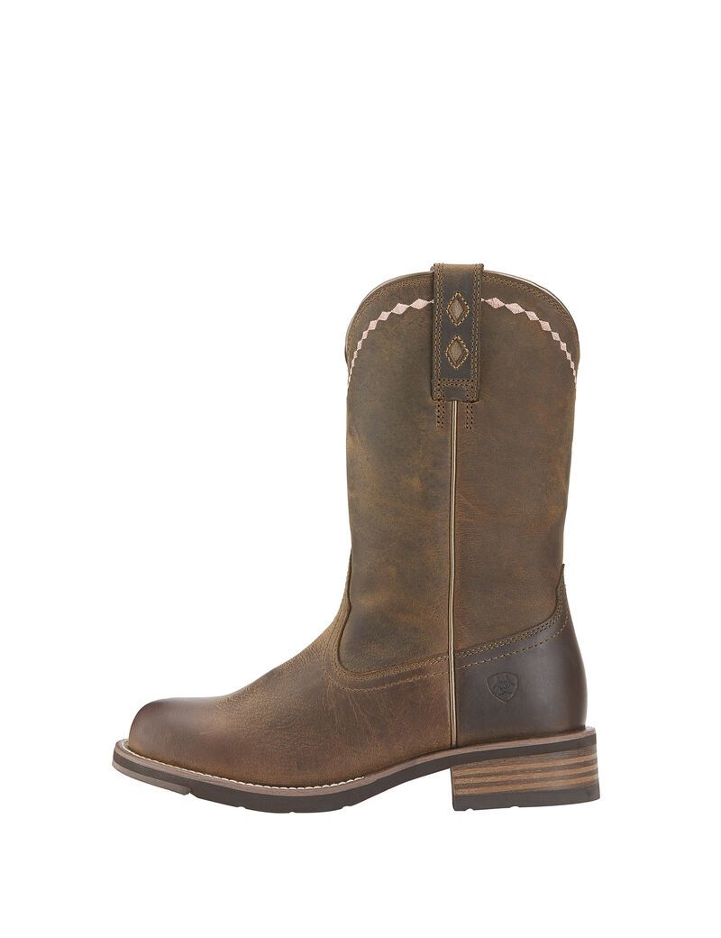 Bottes Western Ariat Unbridled Roper Marron | 718602NMT