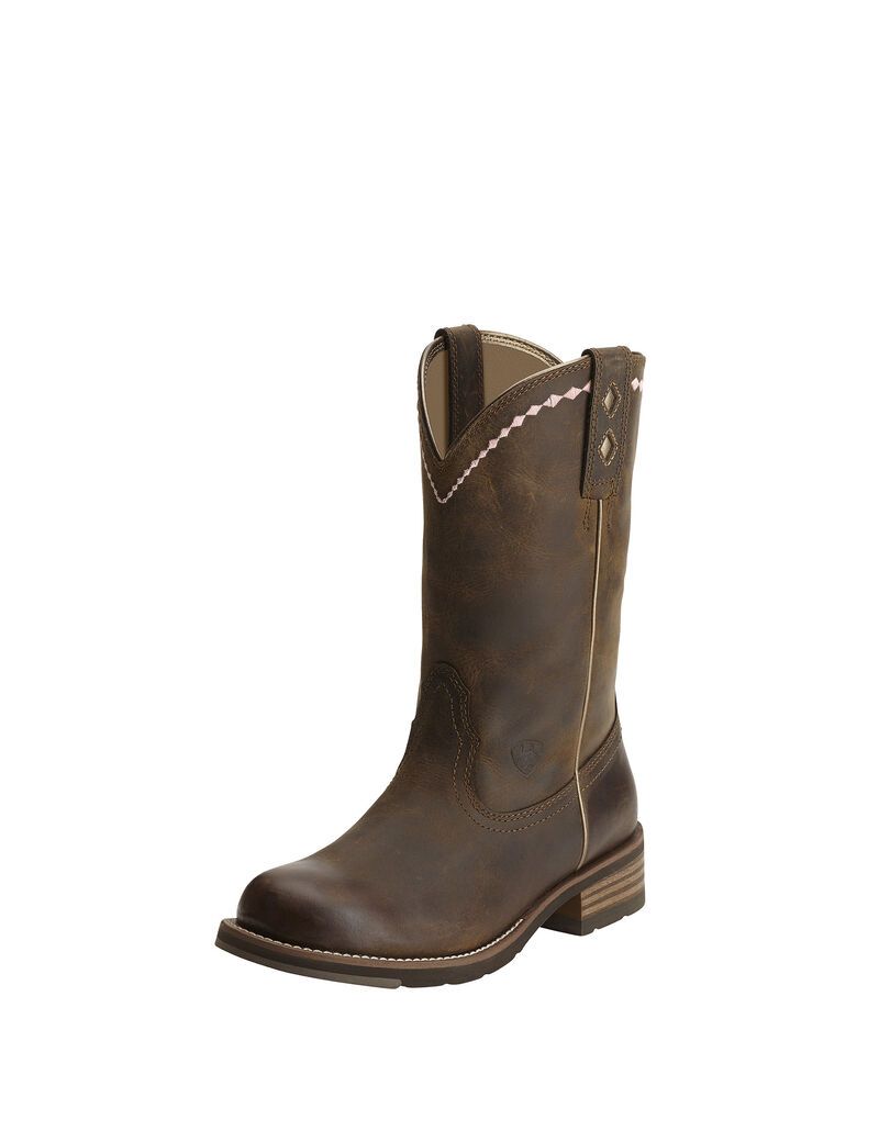 Bottes Western Ariat Unbridled Roper Marron | 718602NMT