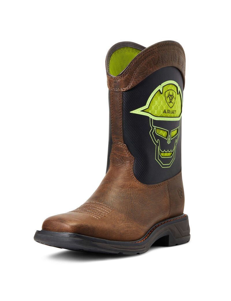 Bottes Western Ariat Workhog Xt Venttek All-nighter Rouge | 246078BZW