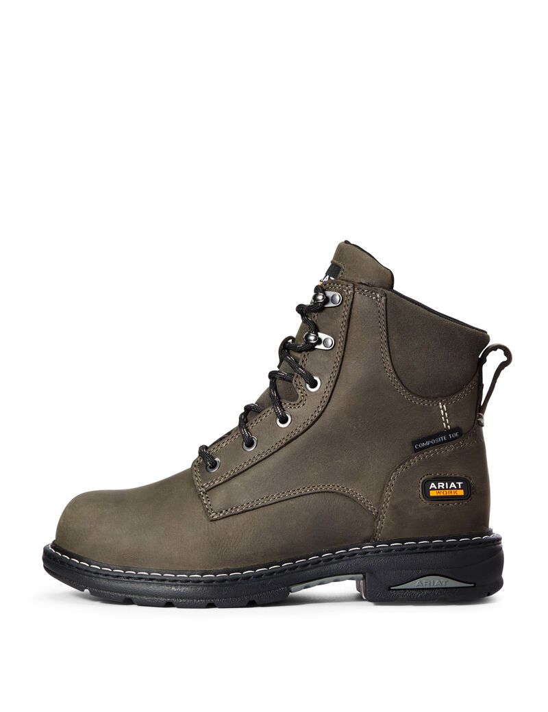 Bottes de Travail Ariat Casey 6' Composite Embout Grise | 860341TFP