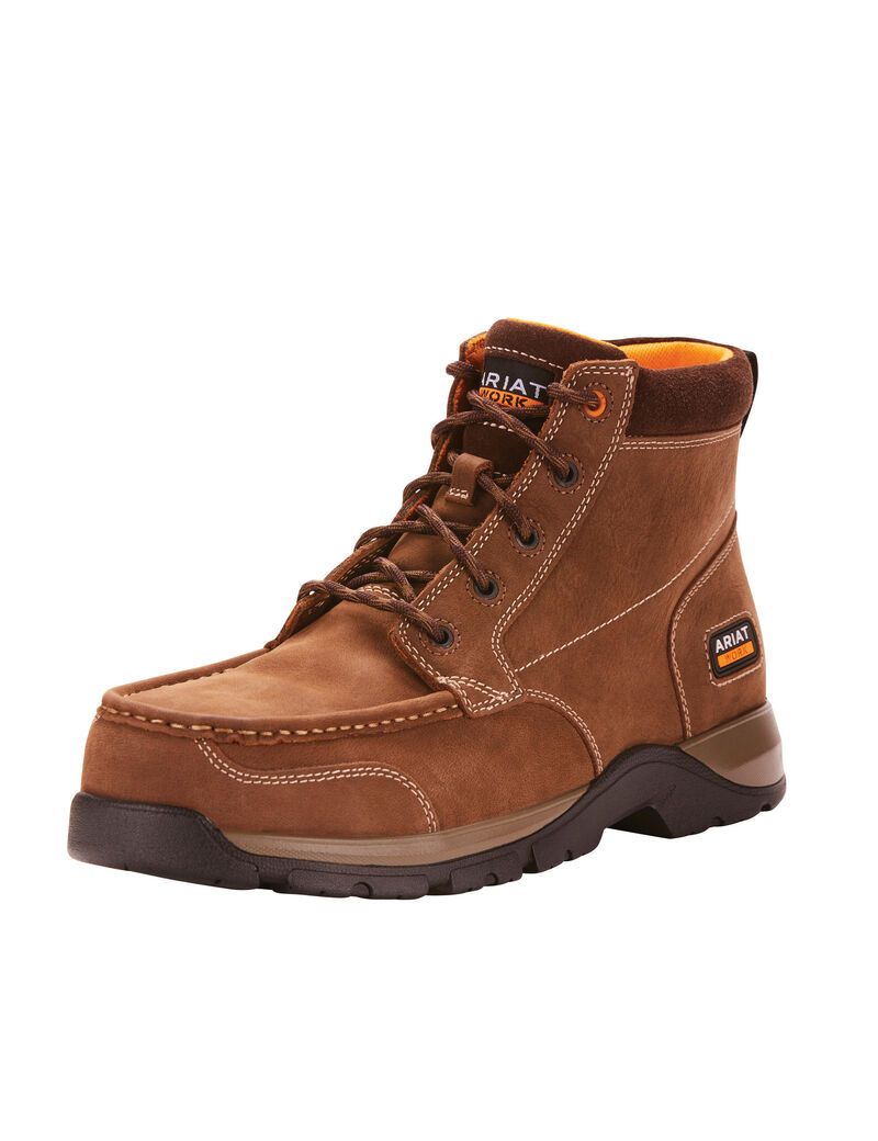 Bottes de Travail Ariat Edge LTE Chukka Composite Embout Marron Foncé | 019647KYB