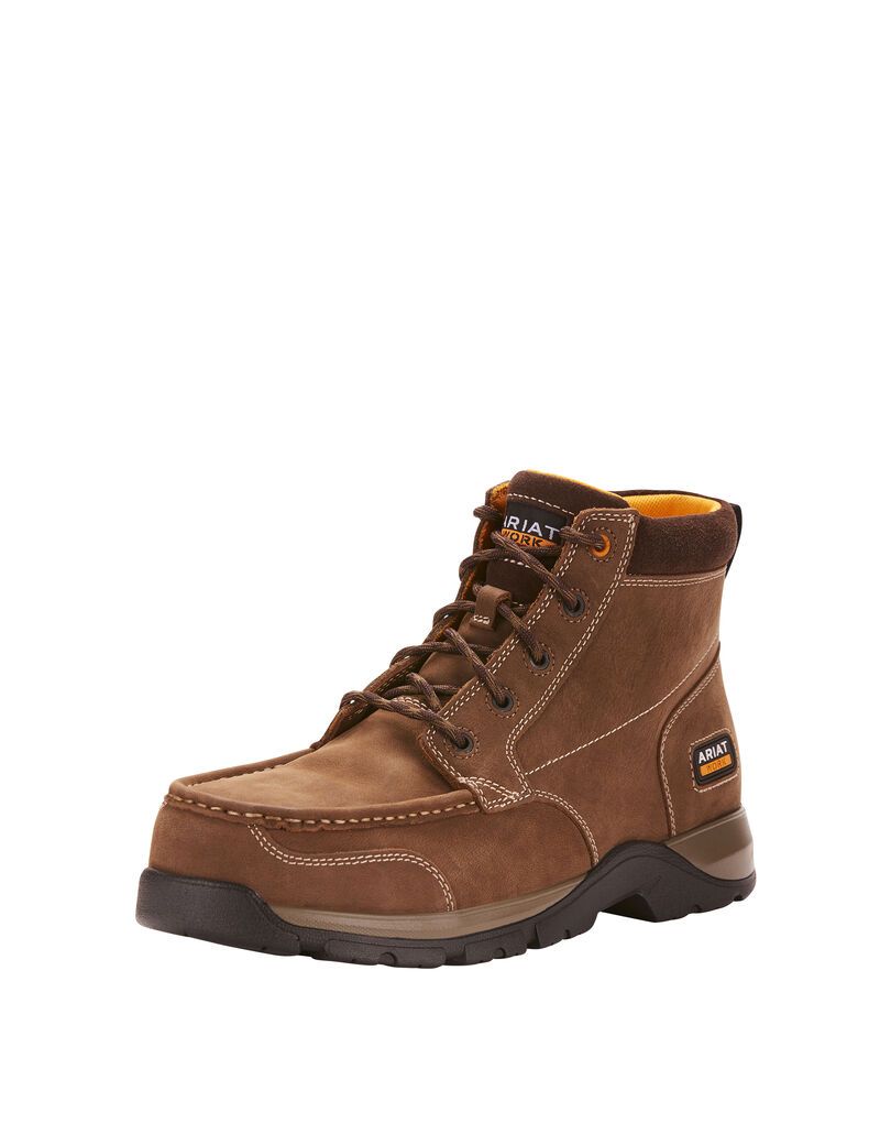 Bottes de Travail Ariat Edge LTE Chukka Composite Embout Marron Foncé | 019647KYB