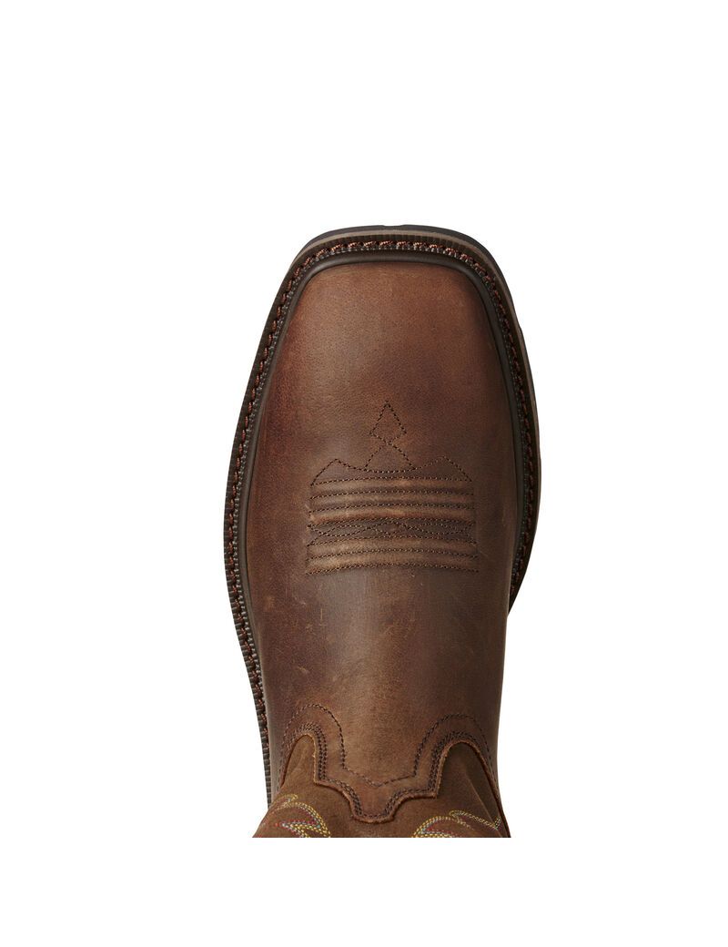 Bottes de Travail Ariat Groundbreaker Marron | 302594NJV